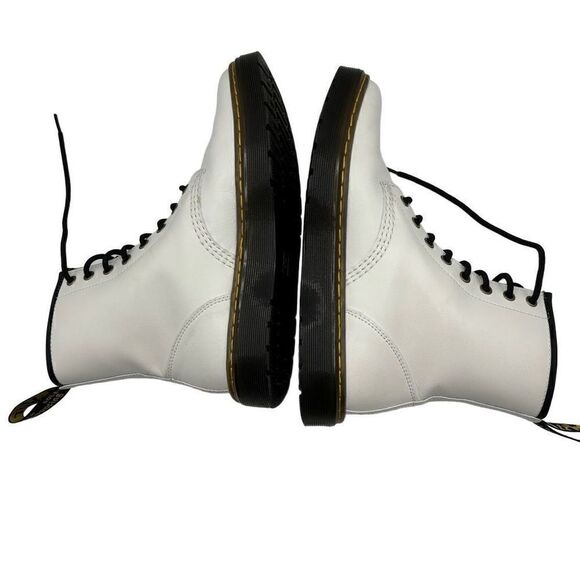 Dr. Martens ZAVALA Eight Eyelet Combat‎ Boot White Size L-9 M-8 - Picture 11 of 11